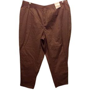 Plus Size Petite Avenue Chinos Brown Size 22P